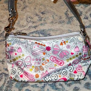 Coach Poppy Print Mini Purse